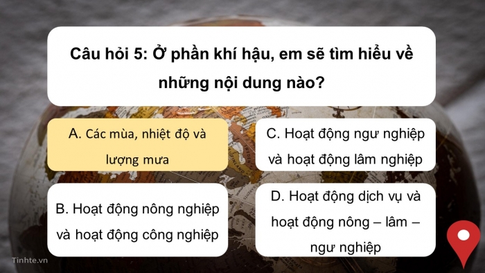 Trò chơi khởi động Lịch sử và Địa lí 4 kết nối tri thức