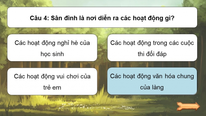 Trò chơi khởi động Lịch sử Địa lí 4 kết nối Bài 10: Một số nét văn hoá ở vùng Đồng bằng Bắc Bộ