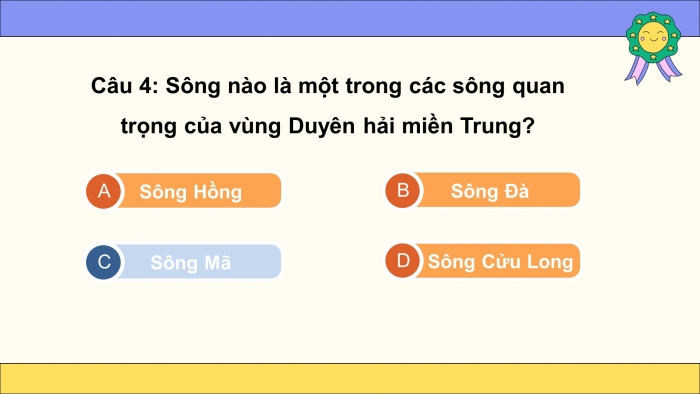 Trò chơi khởi động Lịch sử Địa lí 4 kết nối Bài 15: Thiên nhiên vùng Duyên hải miền Trung