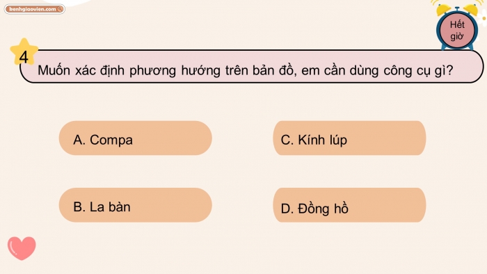 Trò chơi khởi động Địa lí 6 kết nối Bài 2: Bản đồ. Một số lưới kinh, vĩ tuyến. Phương hướng trên bản đồ