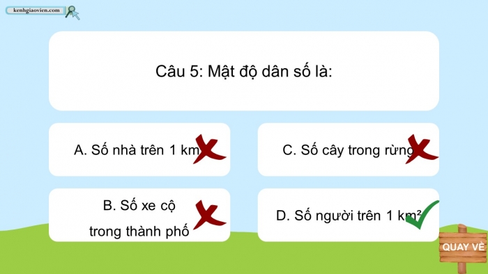 Trò chơi khởi động Địa lí 6 kết nối Bài 27: Dân số và sự phân bố dân cư trên thế giới