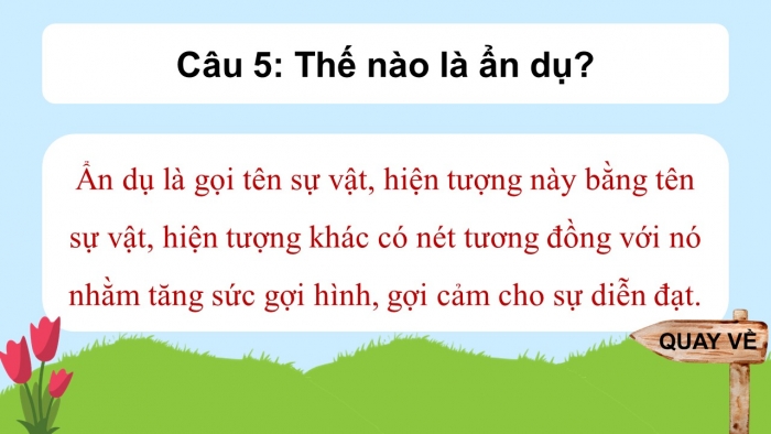 Trò chơi khởi động Ngữ văn 6 kết nối Bài 5: Dấu câu, Biện pháp tu từ
