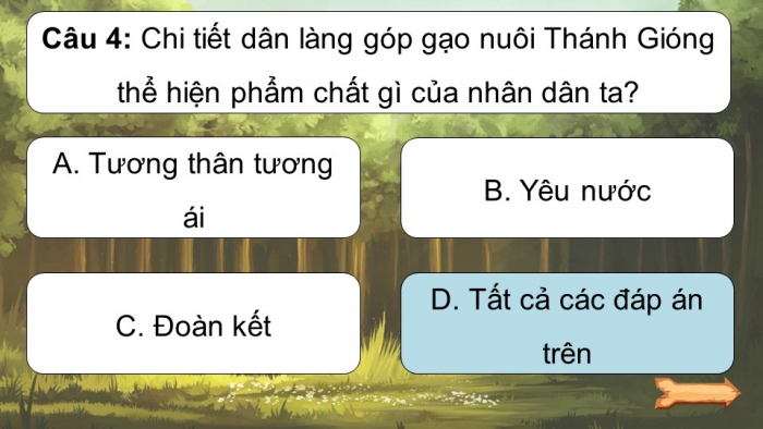 Trò chơi khởi động Ngữ văn 6 kết nối Bài 6: Thánh Gióng