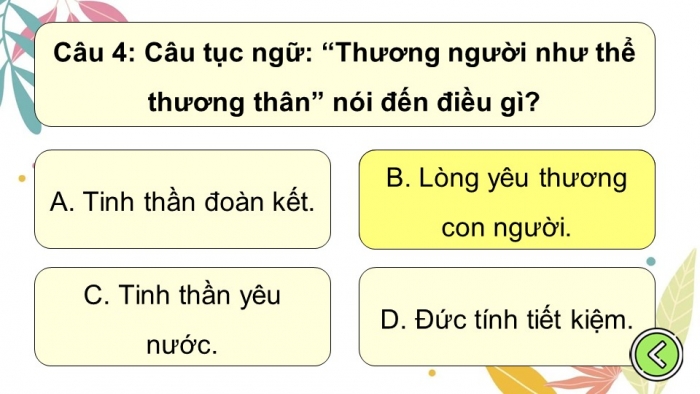 Trò chơi khởi động Công dân 6 kết nối Bài 2: Yêu thương con người