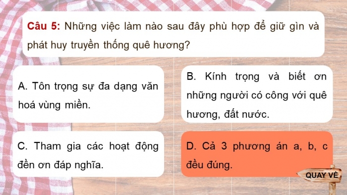 Trò chơi khởi động Công dân 7 kết nối tri thức