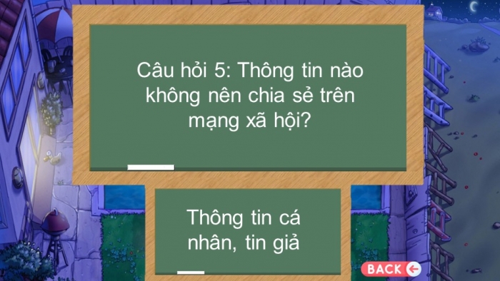Trò chơi khởi động Tin học 7 kết nối Bài 4: Mạng xã hội và một số kênh trao đổi thông tin trên Internet