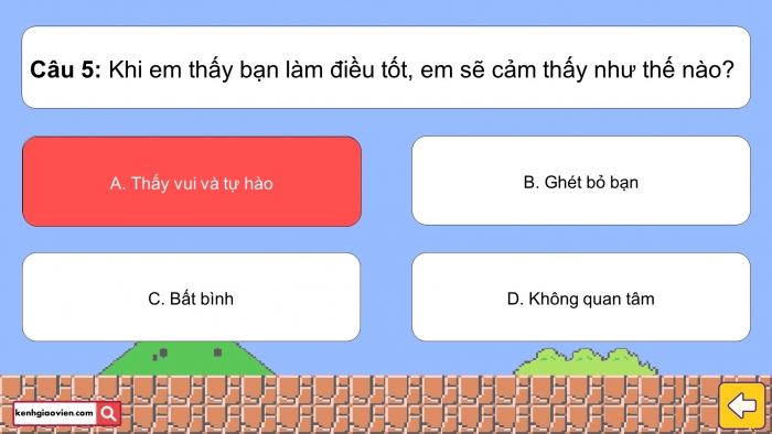 Trò chơi khởi động Đạo đức 2 kết nối Bài 9: Cảm xúc của em