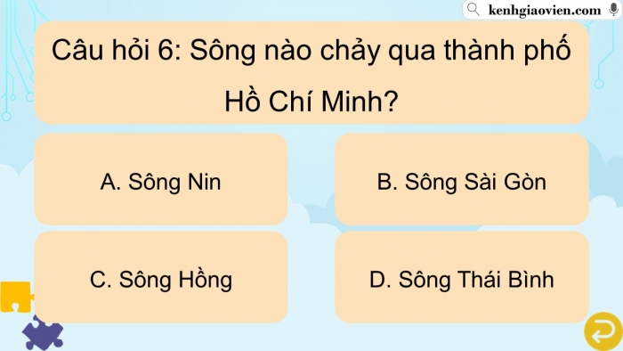 Trò chơi khởi động Lịch sử Địa lí 4 kết nối Bài 27: Thành phố Hồ Chí Minh