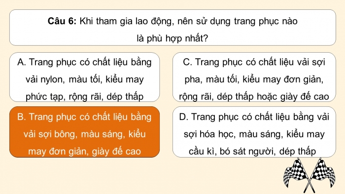 Trò chơi khởi động Công nghệ 6 kết nối Ôn tập Chương III