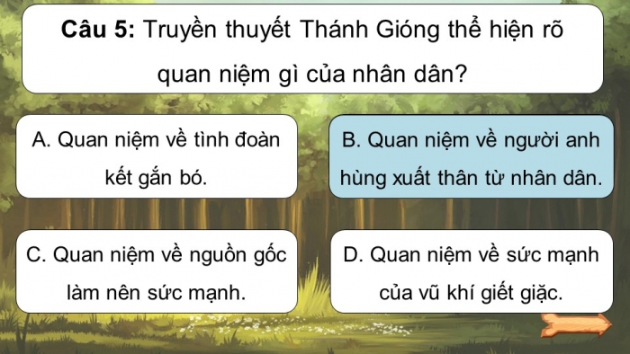 Trò chơi khởi động Ngữ văn 6 kết nối Bài 6: Thánh Gióng