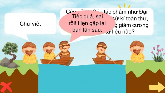 Trò chơi khởi động Lịch sử 6 chân trời sáng tạo