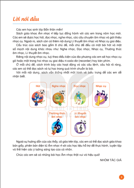 Tải PDF shs Âm nhạc 4 Kết nối tri thức