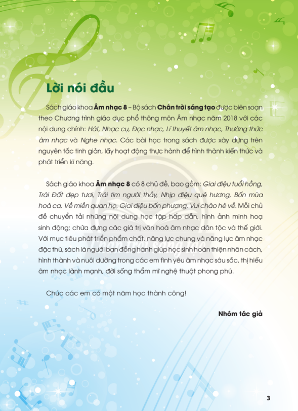 Tải PDF shs Âm nhạc 8 Chân trời sáng tạo