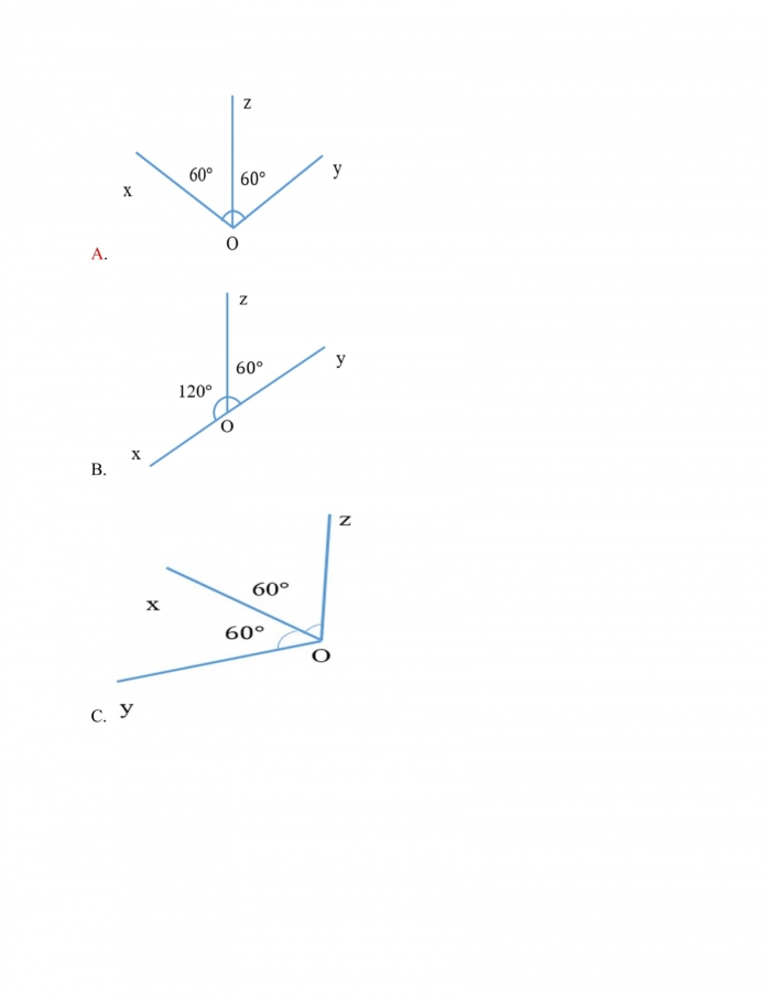 Trắc nghiệm toán 7 cánh diều Chương 4 Bài 2: tia phân giác của một góc