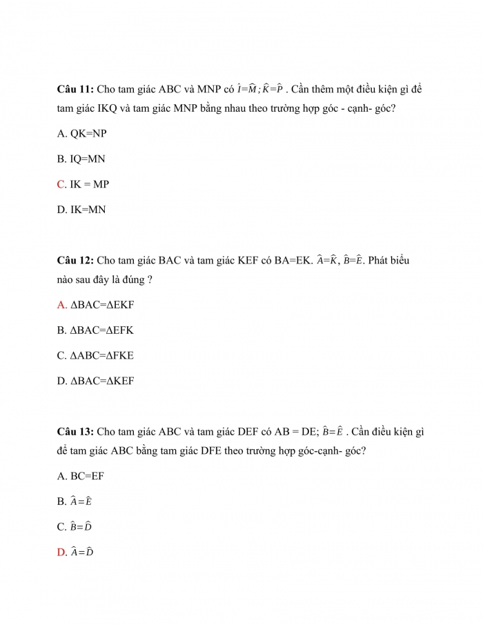 Trắc nghiệm toán 7 cánh diều Chương 5 Bài 6: Xác Suất Của Biến Cố Ngẫu Nhiên Trong Một Số Trò Chơi Đơn Giản 