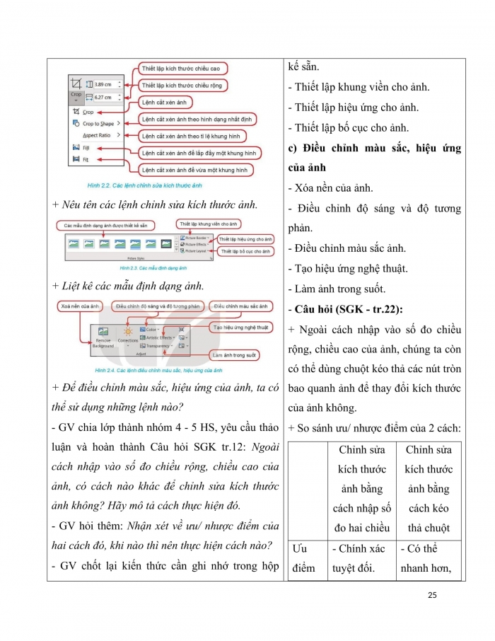 Giáo án chuyên đề tin học 10 ứng dụng kết nối bài 2: Trình bày văn bản với định dạng ảnh nâng cao