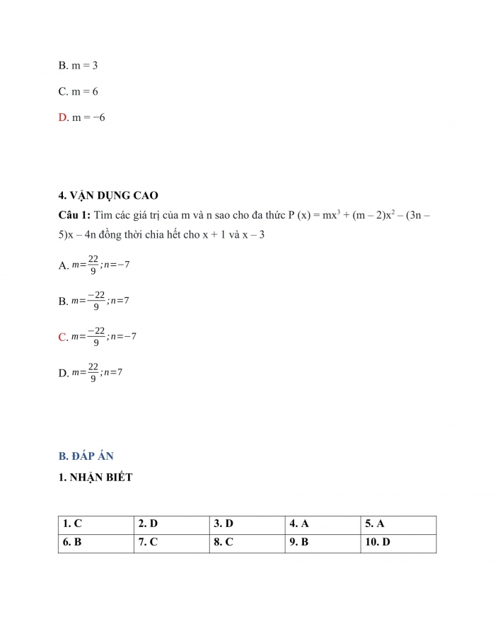 Trắc nghiệm Toán 9 Chương 3 Bài 3: Giải hệ phương trình bằng phương pháp thế