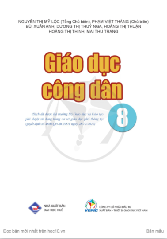Tải PDF shs Công dân 8 Cánh diều
