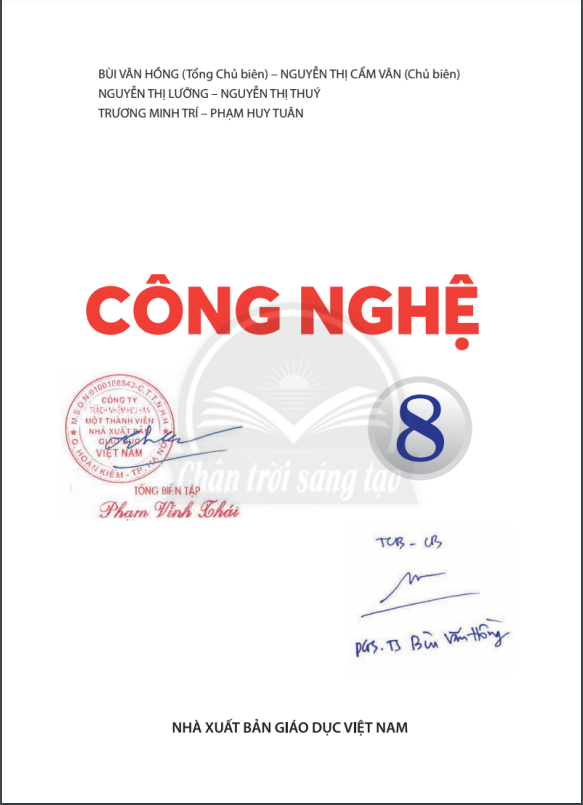 Tải PDF shs Công nghệ 8 Chân trời sáng tạo