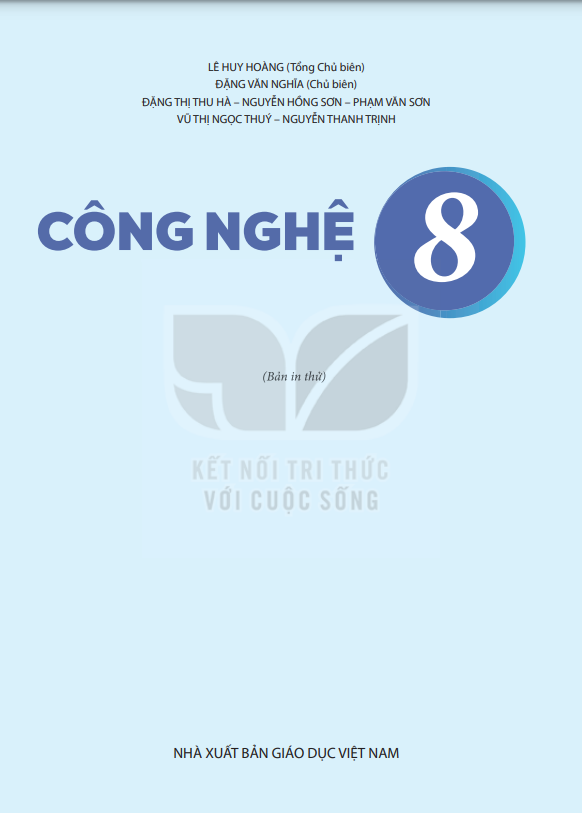 Tải PDF shs Công nghệ 8 Kết nối tri thức