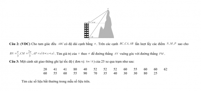 Đề thi kì 1 toán 10 kết nối tri thức (Đề số 1)