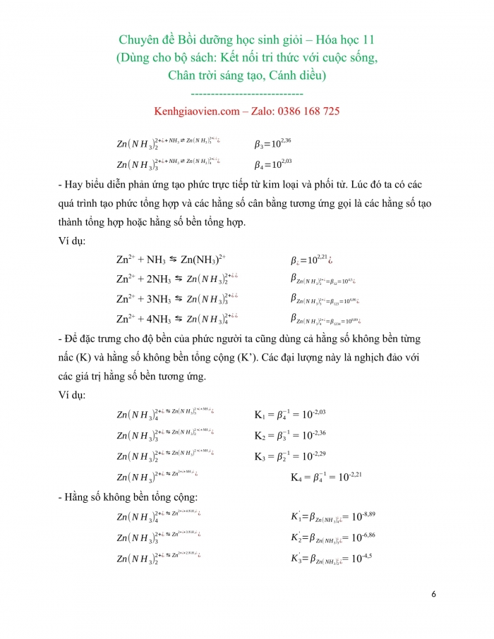 Giáo án bồi dưỡng học sinh giỏi Hóa học 11