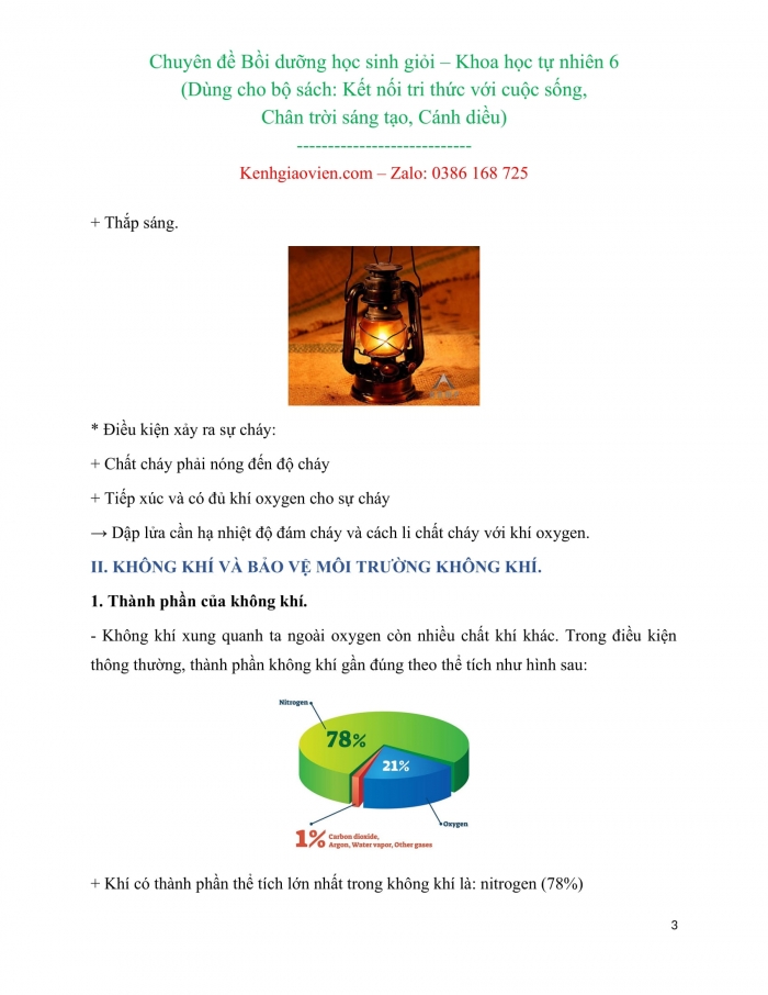 Giáo án bồi dưỡng học sinh giỏi KHTN 6