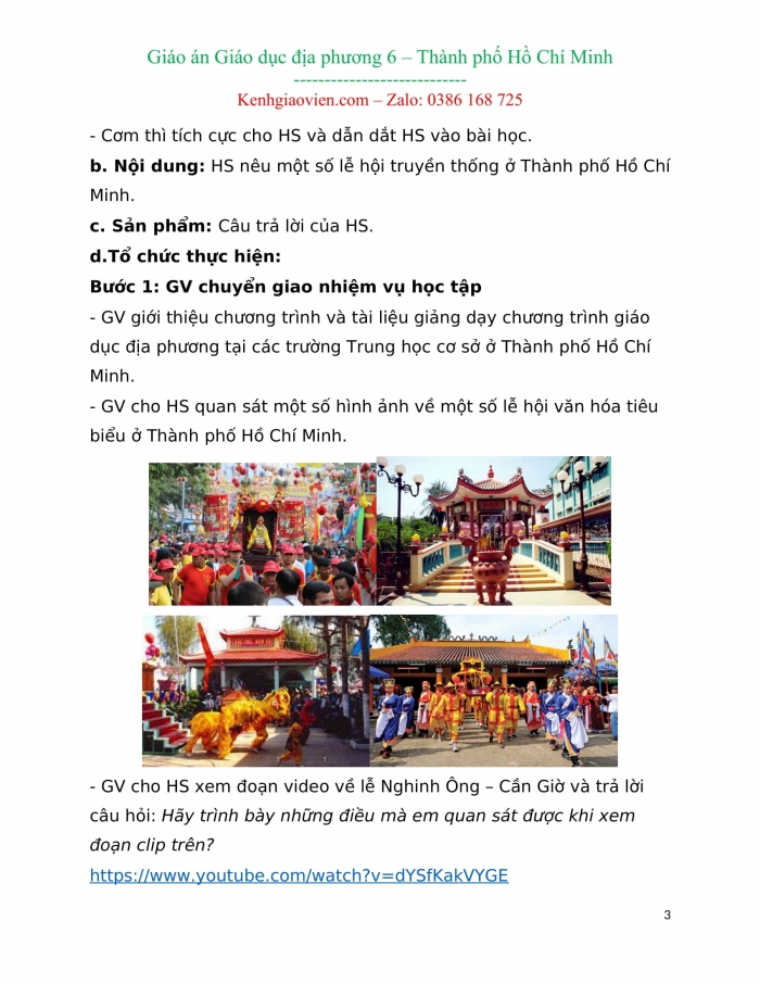 Tài liệu giáo dục địa phương lớp 6 Hồ Chí Minh