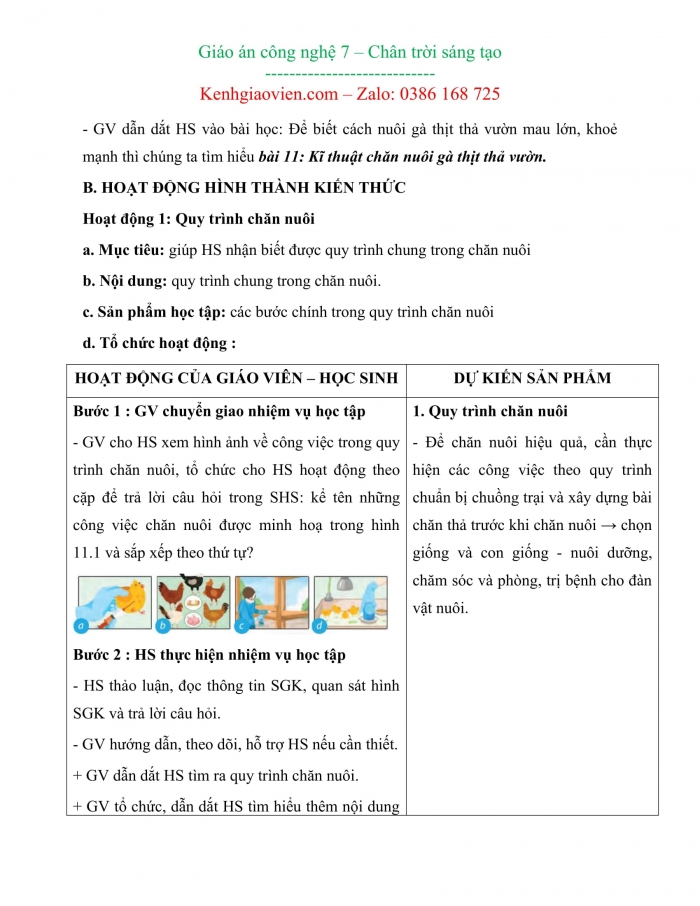 Giáo án kì 2 công nghệ 7 chân trời sáng tạo