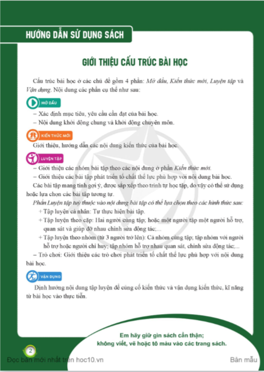 Tải PDF shs Giáo dục thể chất 8 Cánh diều