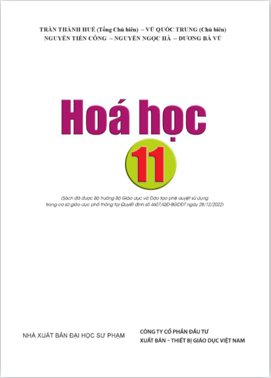 Tải PDF shs Hóa học 11 Cánh diều