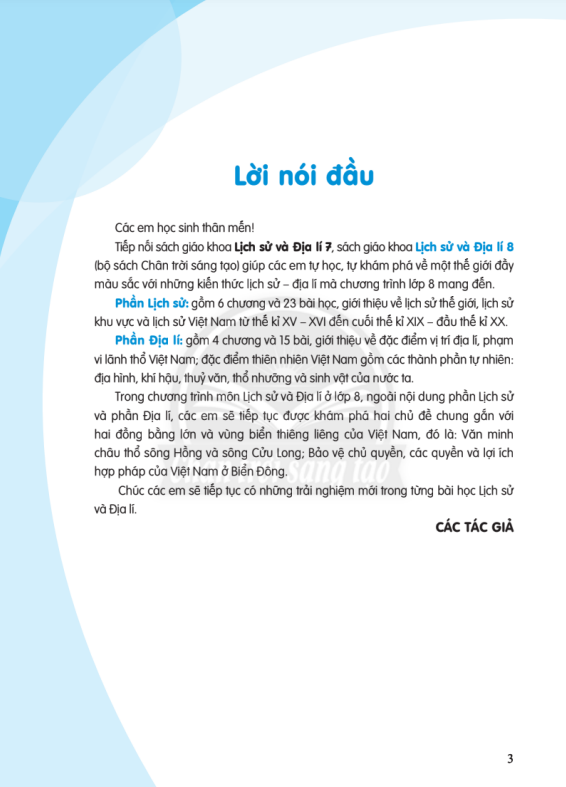 Tải PDF shs Địa lí 8 Chân trời sáng tạo