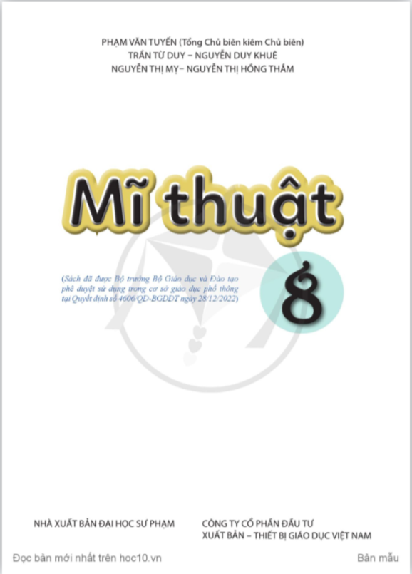 Tải PDF shs Mĩ thuật 8 Cánh diều