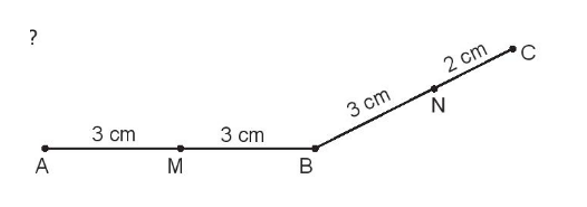 Trắc nghiệm Toán 3 Chân trời sáng tạo Chương 2: Bài 45 - Điểm ở giữa. Trung điểm của đoạn thẳng