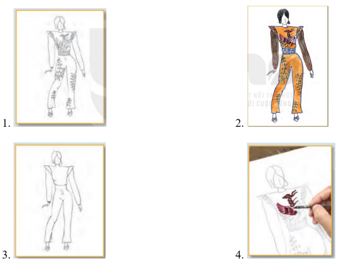 Trắc nghiệm mĩ thuật 7 kết nối tri thức Bài 10: thiết kế tạo mẫu trang phục