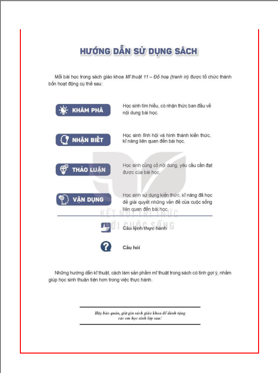 Tải PDF shs Mĩ thuật 11 – Đồ hoạ (tranh in) Kết nối tri thức
