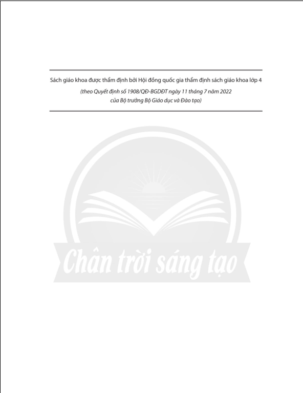 Tải PDF shs Công nghệ 4 Chân trời sáng tạo