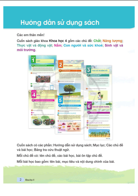 Tải PDF shs Khoa học 4 Cánh diều