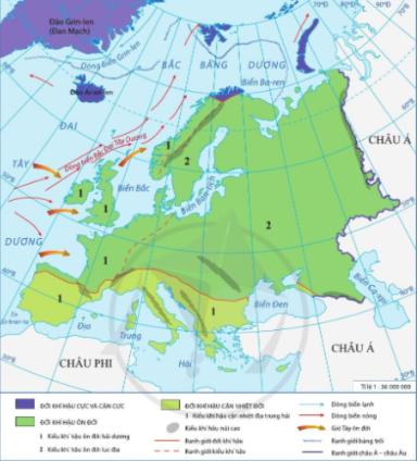 Trắc nghiệm địa lí 7 cánh diều bài 1: Vị trí địa lí, phạm vi và đặc điểm tự nhiên châu Âu
