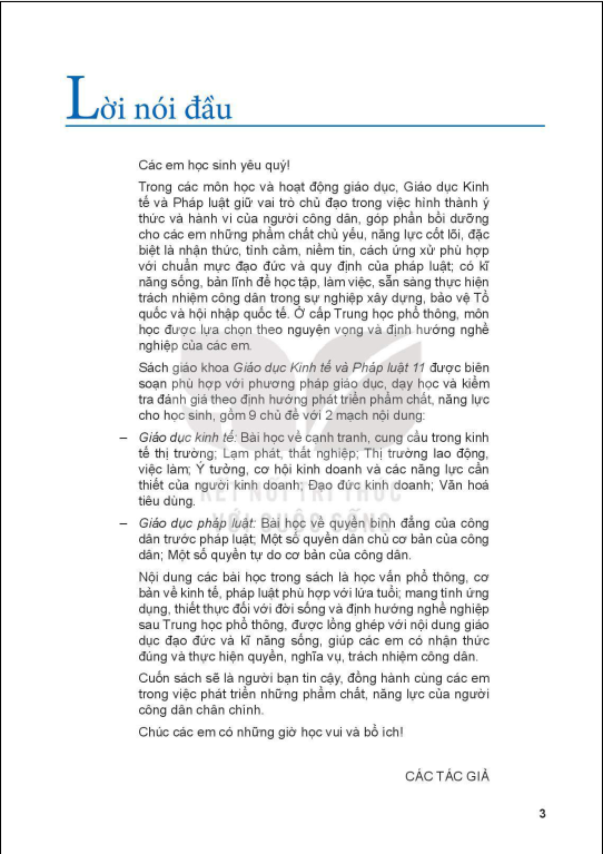 Tải PDF shs Giáo dục Kinh tế và Pháp luật 11 Kết nối tri thức
