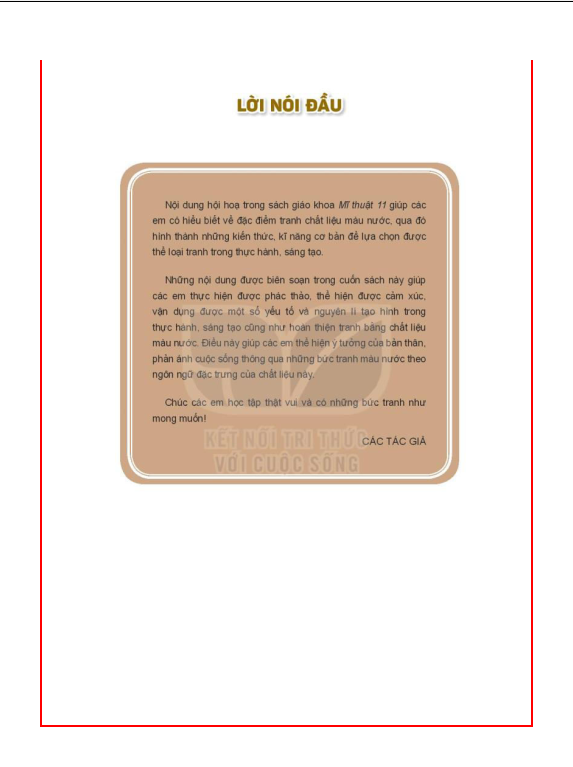 Tải PDF shs Mĩ thuật 11 – Hội hoạ Kết nối tri thức