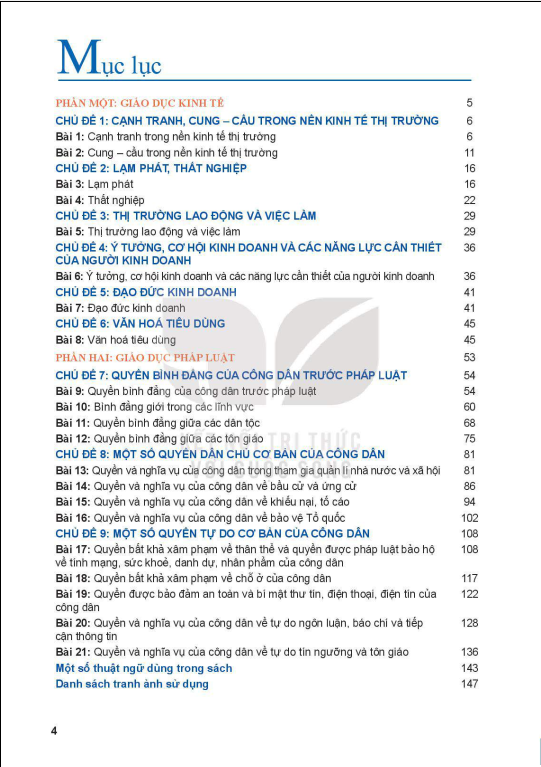 Tải PDF shs Giáo dục Kinh tế và Pháp luật 11 Kết nối tri thức
