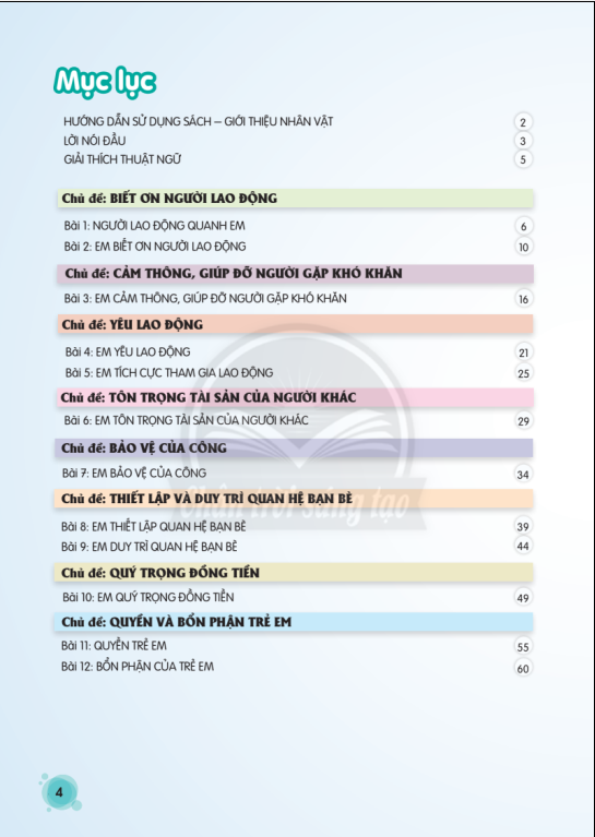 Tải PDF shs Đạo đức 4 Chân trời sáng tạo