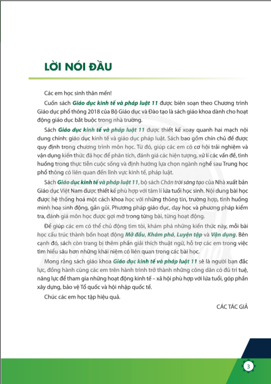 Tải PDF shs Giáo dục kinh tế và pháp luật 11 Chân trời sáng tạo
