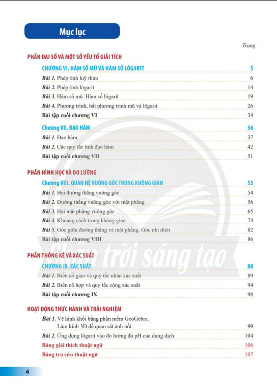 Tải PDF shs Toán 11 (tập 2) Chân trời sáng tạo
