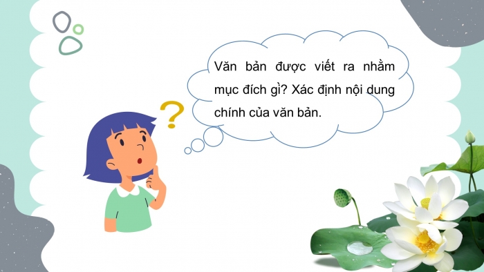 Giáo án điện tử ngữ văn 7 chân trời tiết: Văn bản 2 - Hình ảnh hoa sen trong bài ca dao trong đầm gì đẹp bằng sen