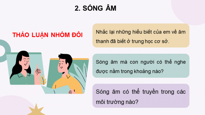 Giáo án điện tử Vật lí 11 cánh diều Chủ đề 2 Bài 2: Sóng dọc và sóng ngang