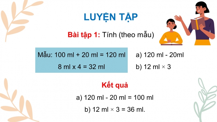 Giáo án điện tử toán 3 kết nối bài 32: Mi-li-lít