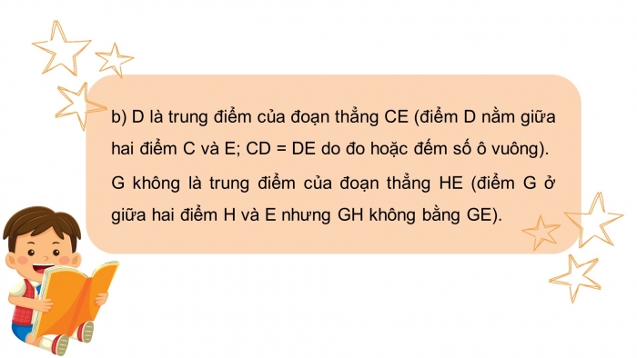 Giáo án điện tử toán 3 chân trời bài: Điểm ở giữa. trung điểm của đoạn thẳng