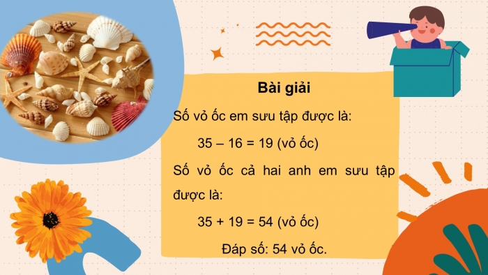 Giáo án điện tử toán 3 cánh diều bài: Giải bài toán có đến hai bước tính